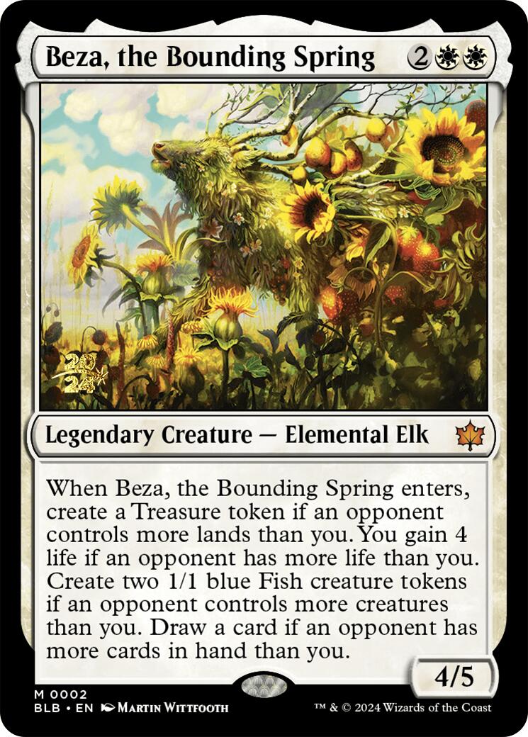 Beza, the Bounding Spring [Bloomburrow Prerelease Promos] | Exor Games Dartmouth