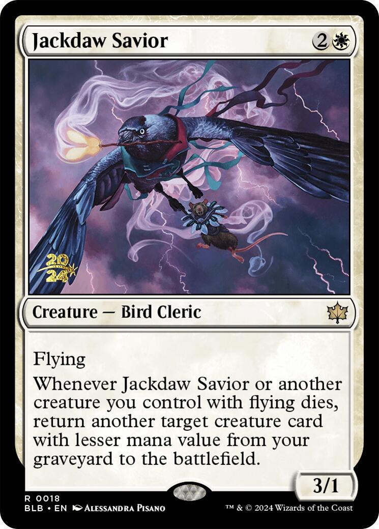 Jackdaw Savior [Bloomburrow Prerelease Promos] | Exor Games Dartmouth