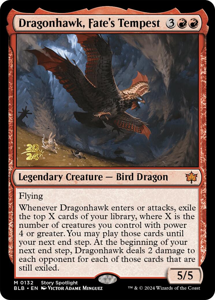 Dragonhawk, Fate's Tempest [Bloomburrow Prerelease Promos] | Exor Games Dartmouth