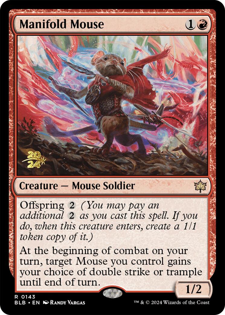 Manifold Mouse [Bloomburrow Prerelease Promos] | Exor Games Dartmouth