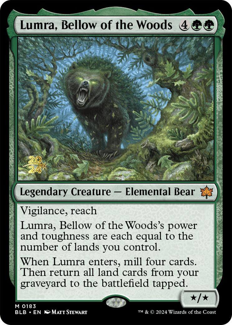 Lumra, Bellow of the Woods [Bloomburrow Prerelease Promos] | Exor Games Dartmouth