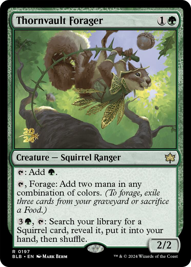 Thornvault Forager [Bloomburrow Prerelease Promos] | Exor Games Dartmouth