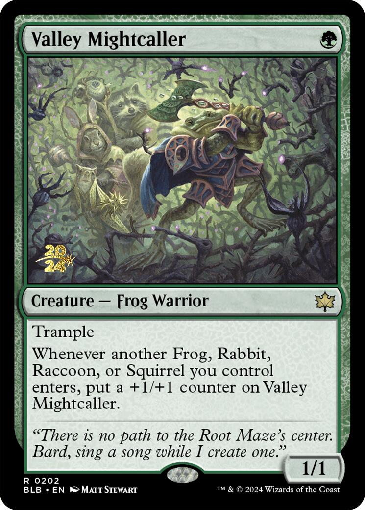 Valley Mightcaller [Bloomburrow Prerelease Promos] | Exor Games Dartmouth