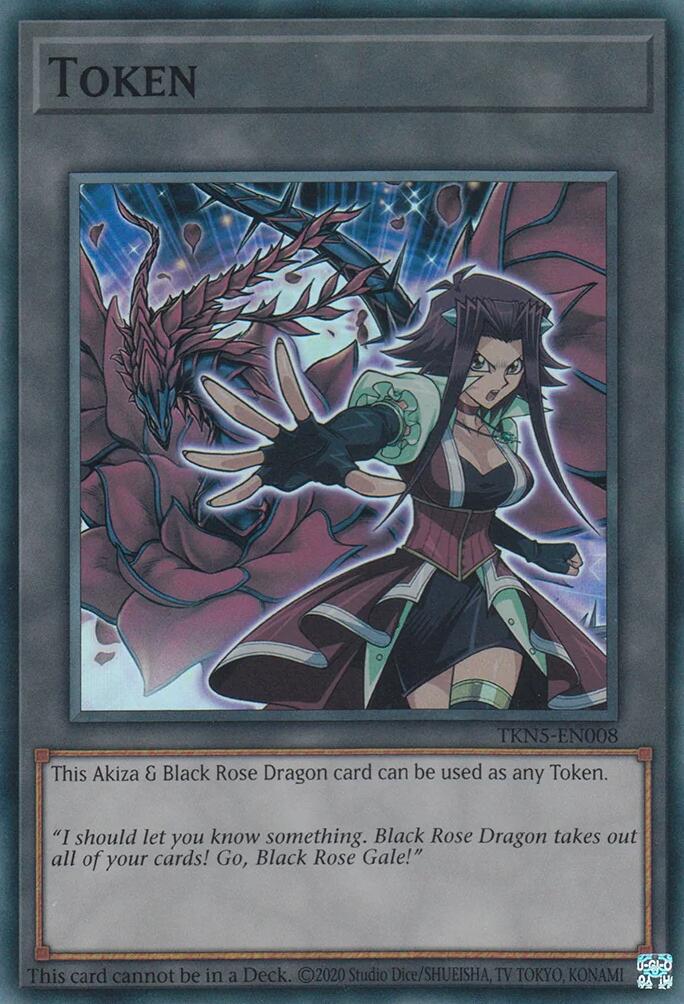 Token: Akiza & Black Rose Dragon [TKN5-EN008] Super Rare | Exor Games Dartmouth