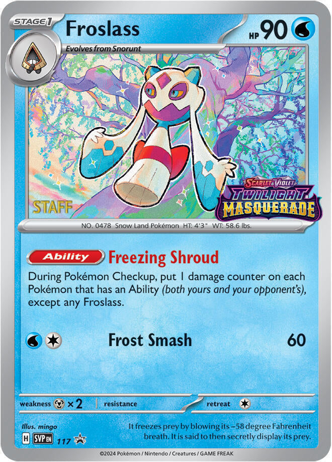 Froslass (117) (Staff) [Scarlet & Violet: Black Star Promos] | Exor Games Dartmouth