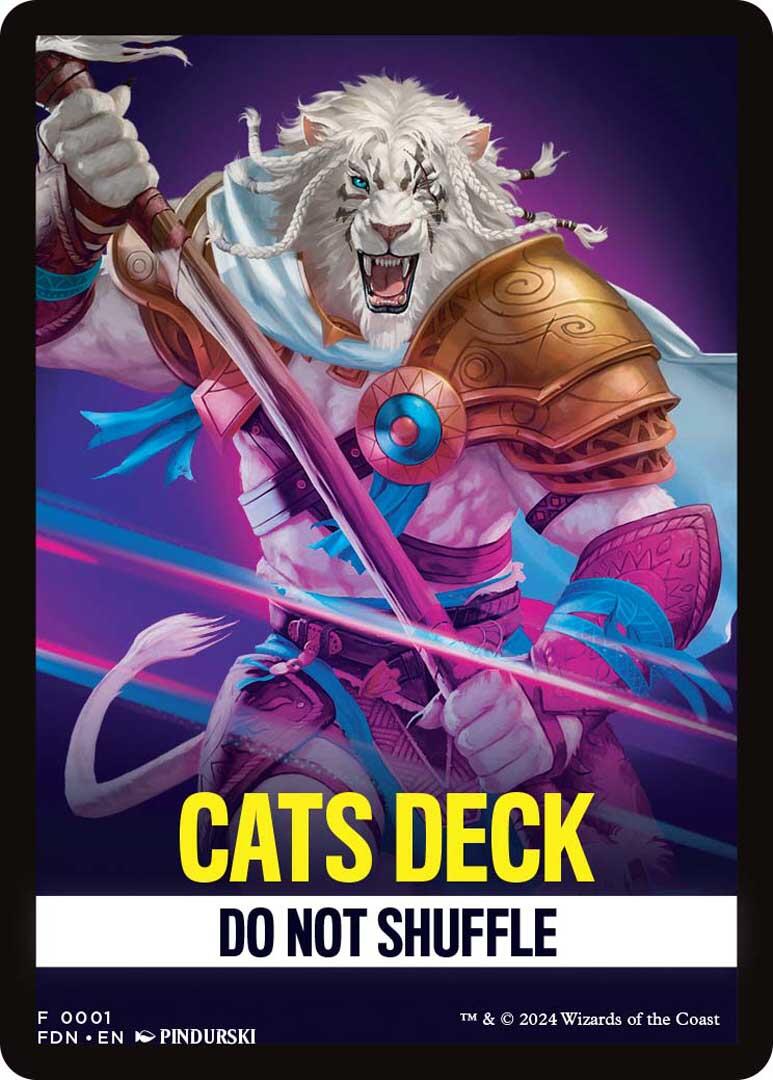 Cats Deck Theme Card [Foundations Tokens] | Exor Games Dartmouth