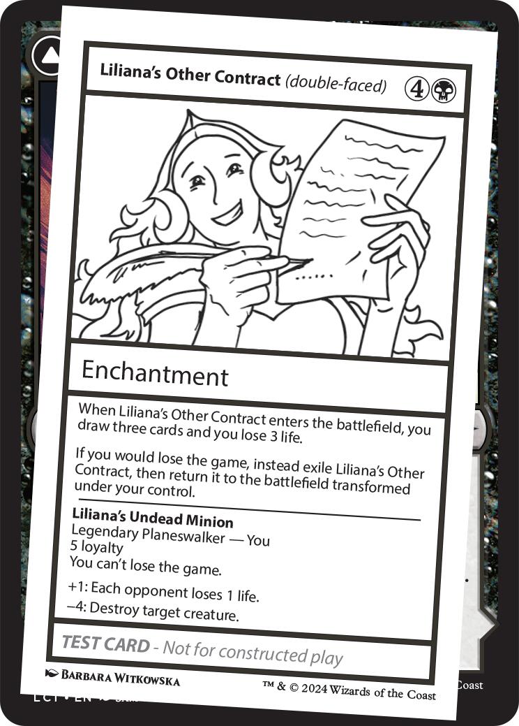 Liliana's Other Contract (double-faced) [Mystery Booster 2 Playtest Cards] | Exor Games Dartmouth