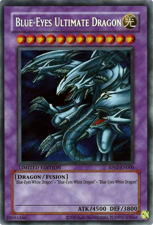 Blue-Eyes Ultimate Dragon [RP01-EN000] Secret Rare | Exor Games Dartmouth