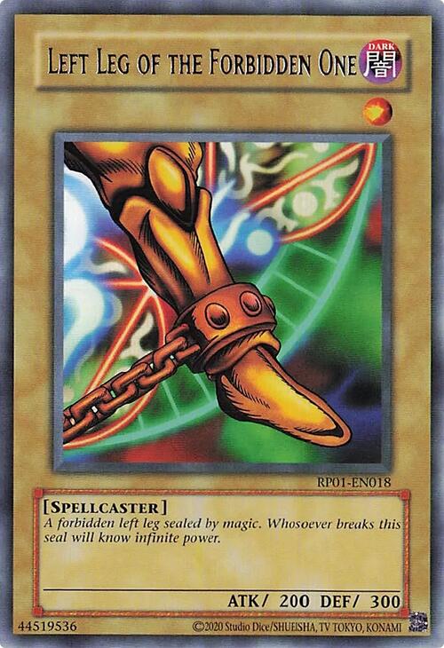 Left Leg of the Forbidden One [RP01-EN018] Rare | Exor Games Dartmouth