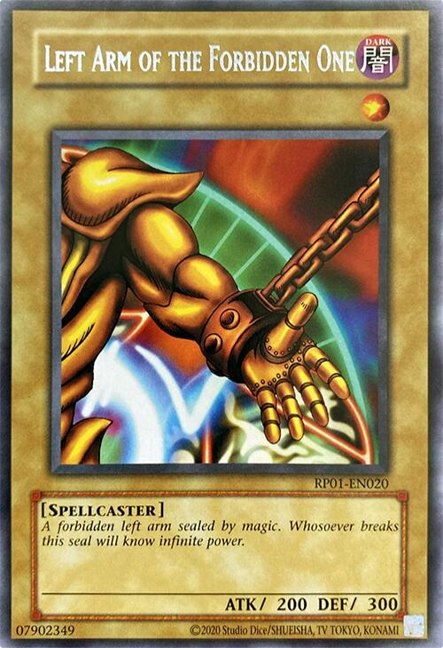 Left Arm of the Forbidden One [RP01-EN020] Rare | Exor Games Dartmouth