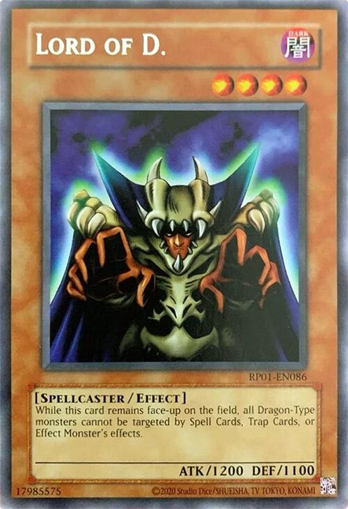 Lord of D. [RP01-EN086] Rare | Exor Games Dartmouth