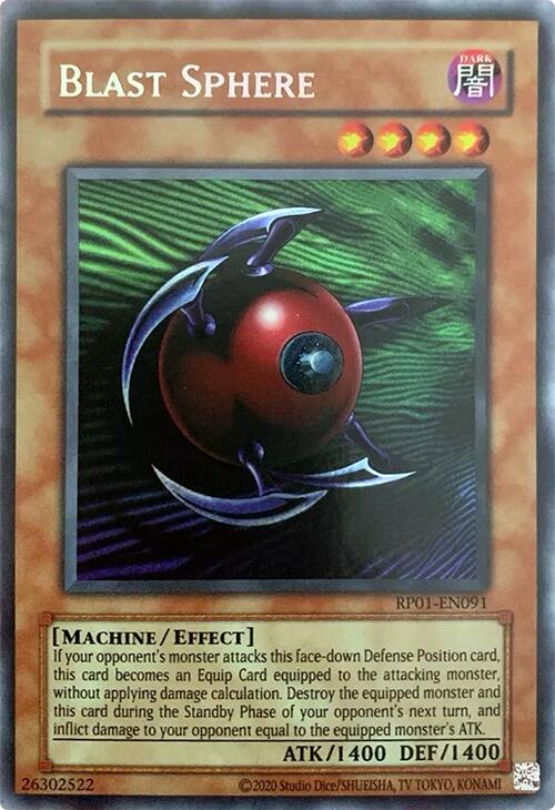 Blast Sphere [RP01-EN091] Secret Rare | Exor Games Dartmouth