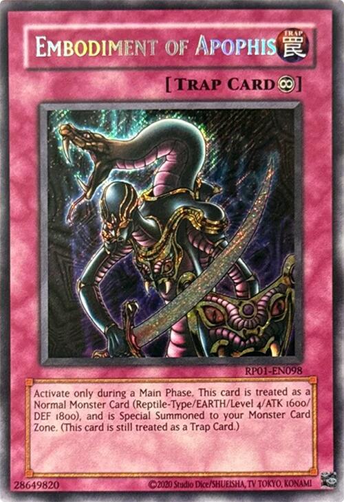 Embodiment of Apophis [RP01-EN098] Secret Rare | Exor Games Dartmouth