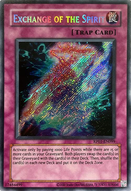 Exchange of the Spirit [RP01-EN099] Secret Rare | Exor Games Dartmouth