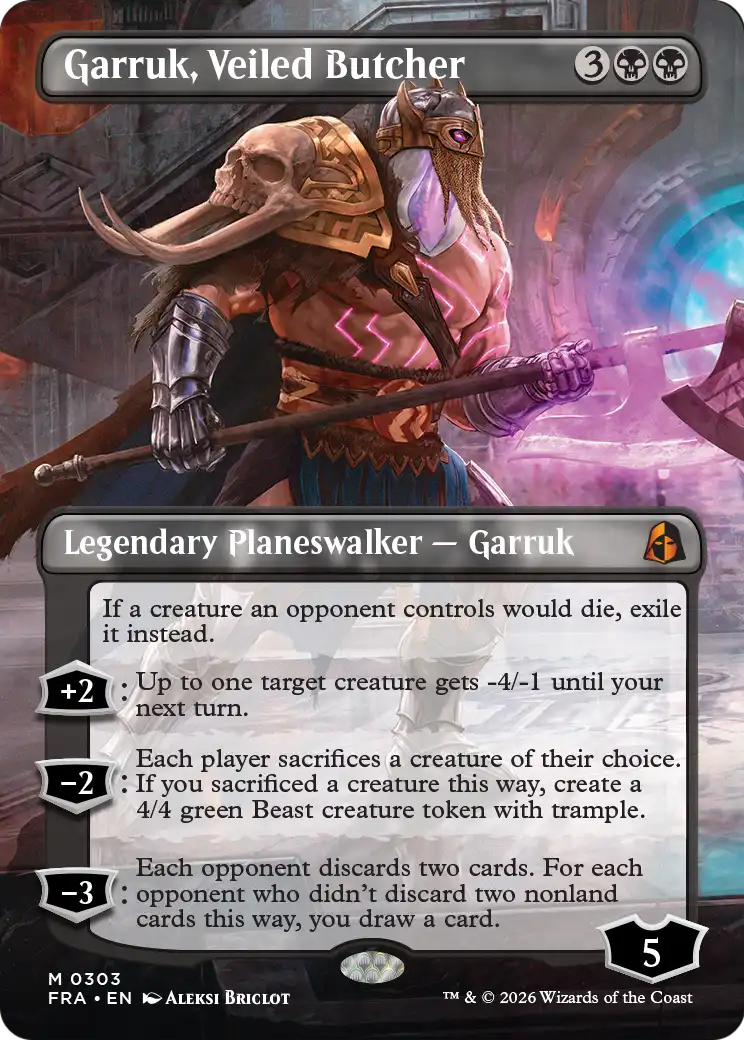 Garruk, Veiled Butcher (Borderless) [Reality Fracture] | Exor Games Dartmouth