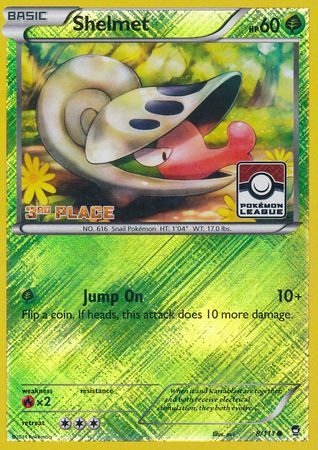 Shelmet (8/111) (League Promo 3rd Place) [XY: Furious Fists] | Exor Games Dartmouth