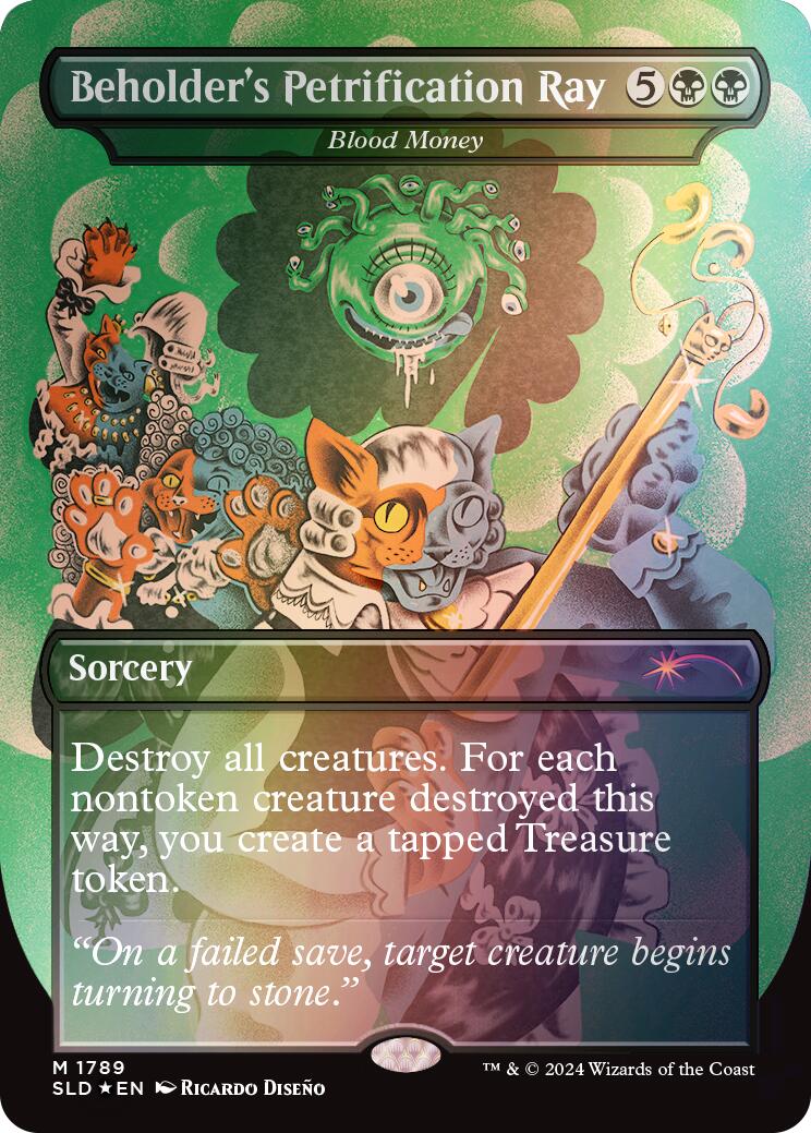 Beholder's Petrification Ray - Blood Money (Rainbow Foil) [Secret Lair Drop Series] | Exor Games Dartmouth
