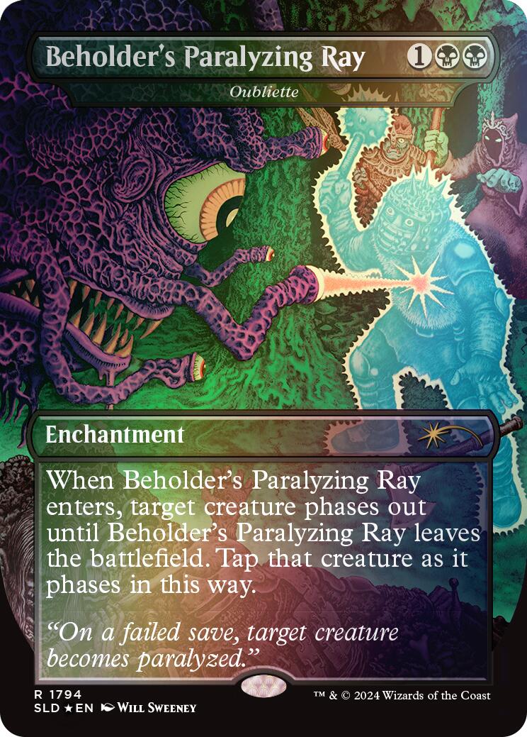 Beholder's Paralyzing Ray - Oubliette (Rainbow Foil) [Secret Lair Drop Series] | Exor Games Dartmouth