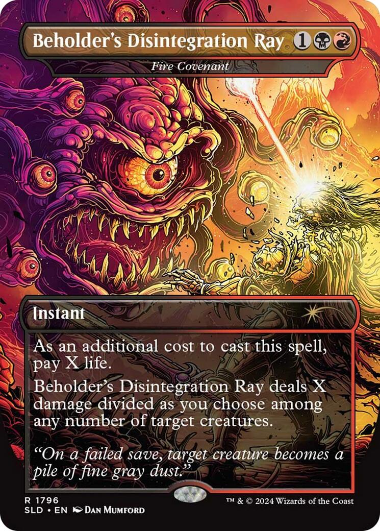 Beholder's Disintegration Ray - Fire Covenant [Secret Lair Drop Series] | Exor Games Dartmouth