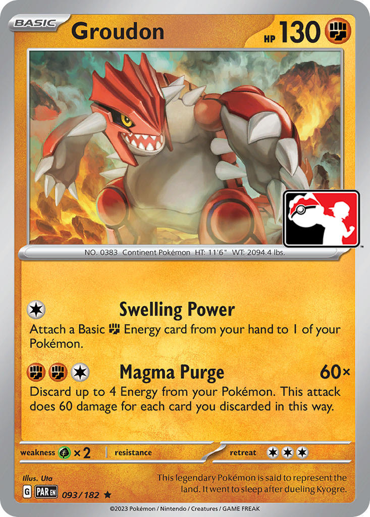 Groudon (093/182) [Prize Pack Series Five] | Exor Games Dartmouth