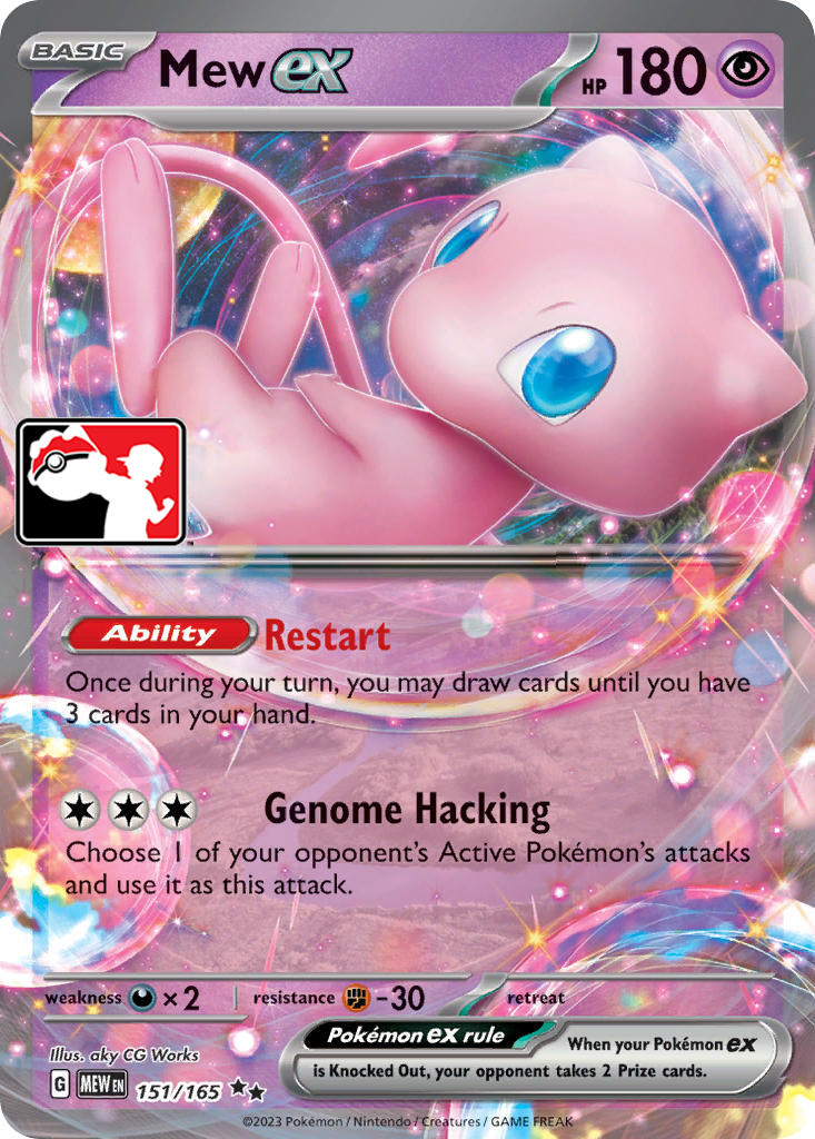 Mew ex (151/165) [Prize Pack Series Five] | Exor Games Dartmouth