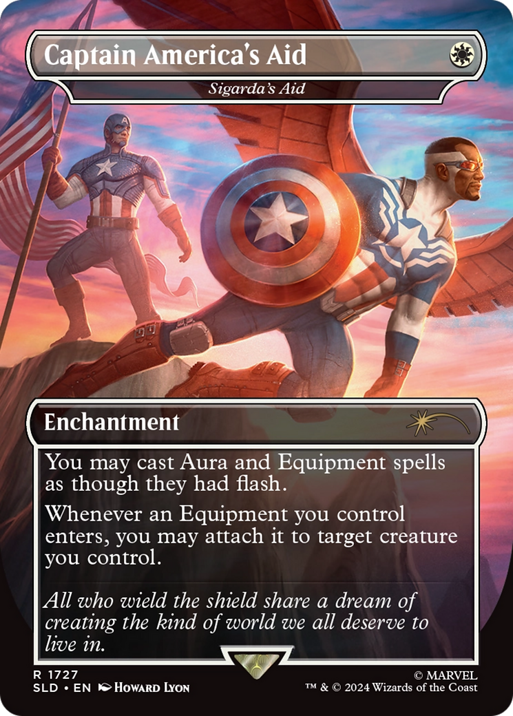 Captain America's Aid - Sigarda's Aid (Rainbow Foil) [Secret Lair Drop Series] | Exor Games Dartmouth