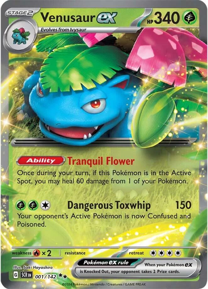 Venusaur ex (001/142) [Scarlet & Violet: Stellar Crown] | Exor Games Dartmouth