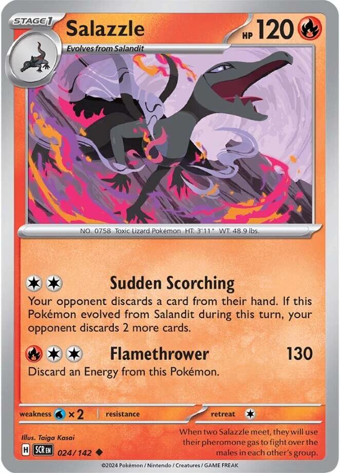 Salazzle (024/142) [Scarlet & Violet: Stellar Crown] | Exor Games Dartmouth