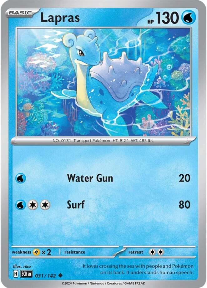 Lapras (031/142) [Scarlet & Violet: Stellar Crown] | Exor Games Dartmouth