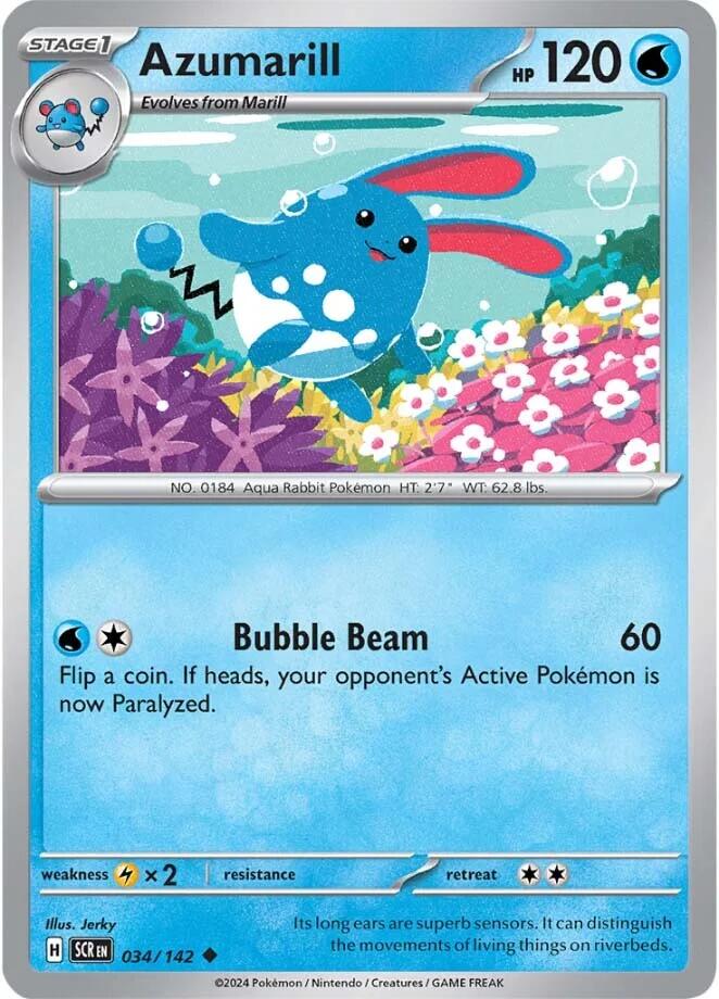 Azumarill (034/142) [Scarlet & Violet: Stellar Crown] | Exor Games Dartmouth