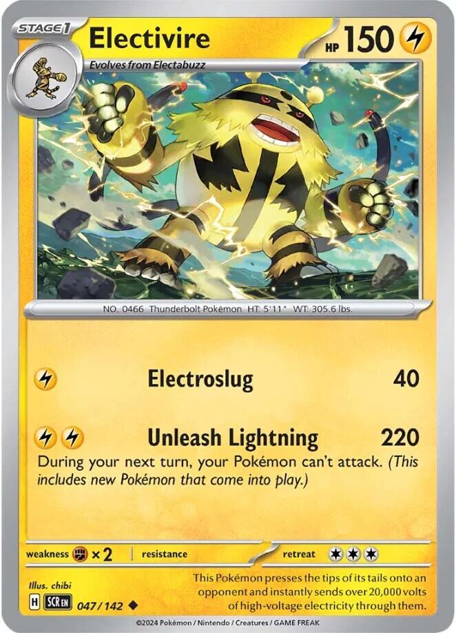 Electivire (047/142) [Scarlet & Violet: Stellar Crown] | Exor Games Dartmouth