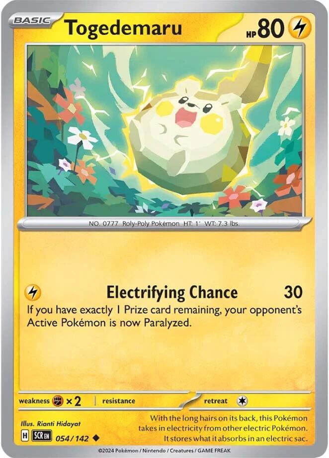 Togedemaru (054/142) [Scarlet & Violet: Stellar Crown] | Exor Games Dartmouth