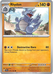 Rhydon (075/142) [Scarlet & Violet: Stellar Crown] | Exor Games Dartmouth