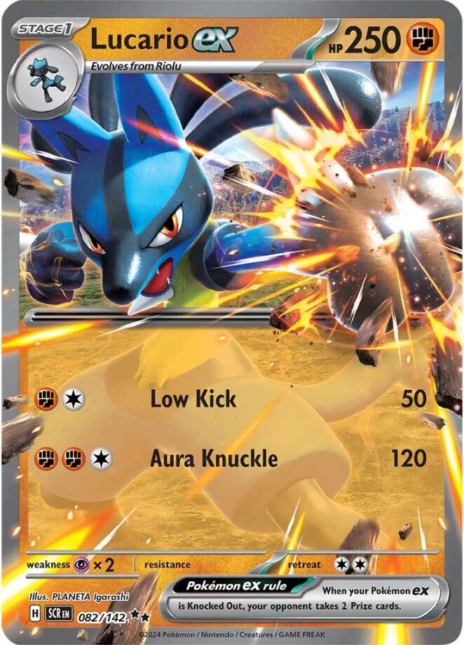 Lucario ex (082/142) [Scarlet & Violet: Stellar Crown] | Exor Games Dartmouth