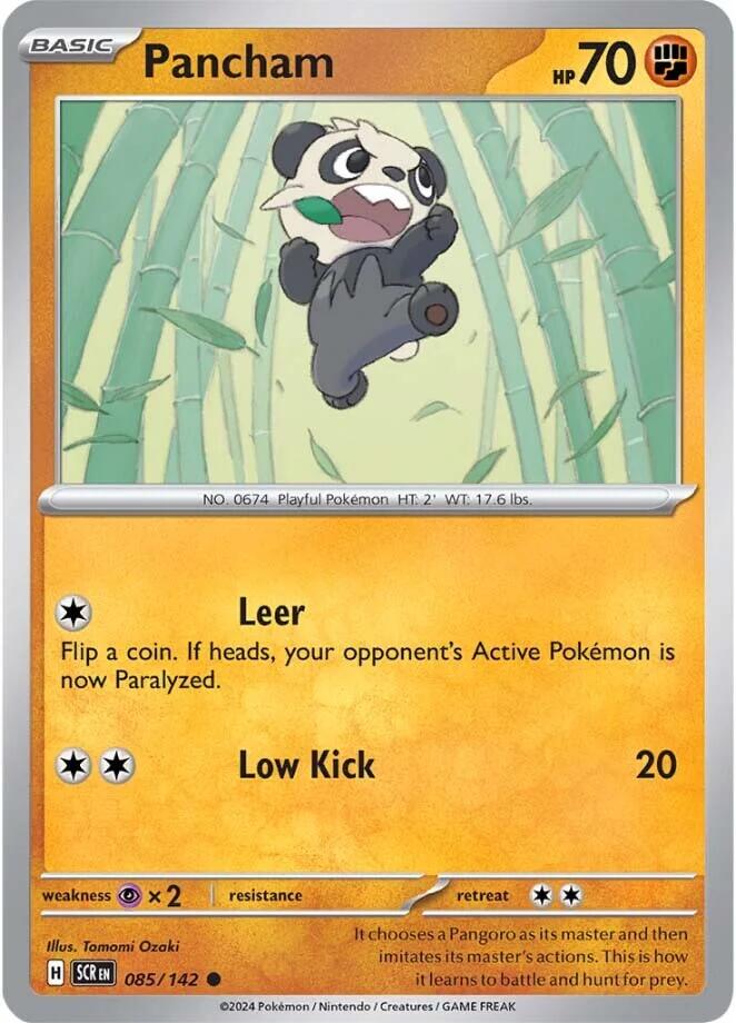 Pancham (085/142) [Scarlet & Violet: Stellar Crown] | Exor Games Dartmouth