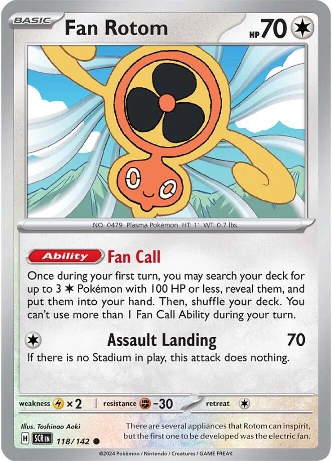 Fan Rotom (118/142) [Scarlet & Violet: Stellar Crown] | Exor Games Dartmouth