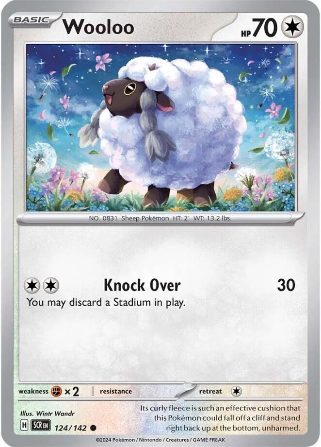 Wooloo (124/142) [Scarlet & Violet: Stellar Crown] | Exor Games Dartmouth