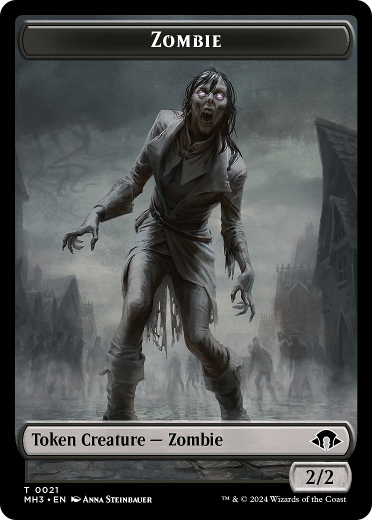 Phyrexian Germ // Zombie Double-Sided Token [Modern Horizons 3 Tokens] | Exor Games Dartmouth