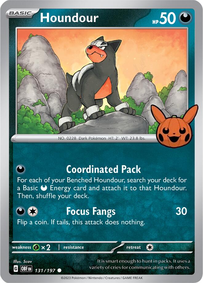 Houndour (131/197) [Trick or Trade 2024] | Exor Games Dartmouth