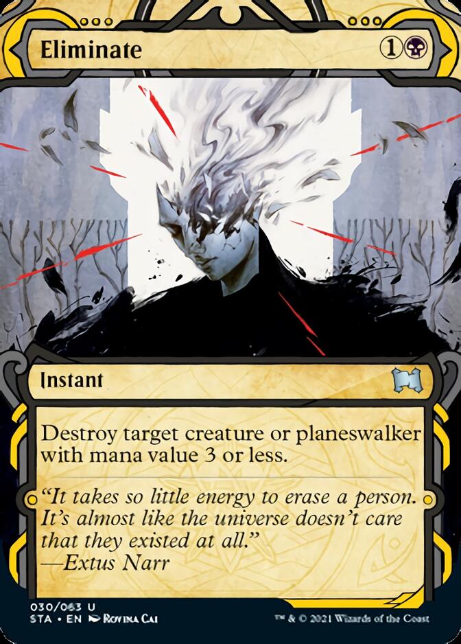 Eliminate (Foil Etched) [Strixhaven: Mystical Archive] | Exor Games Dartmouth
