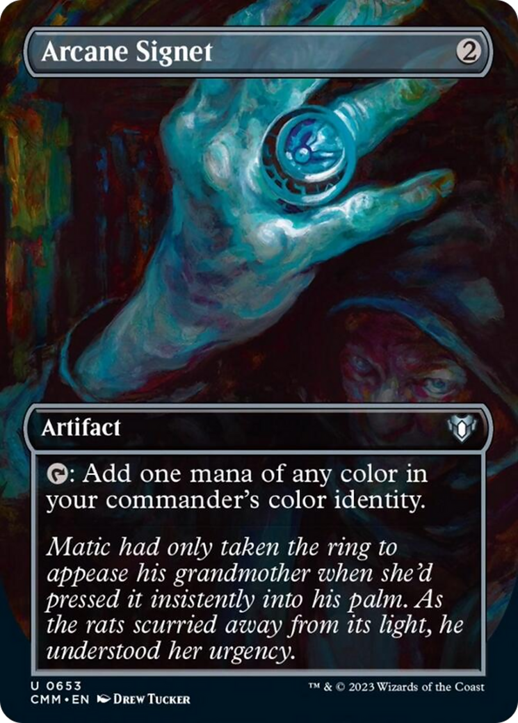 Arcane Signet (Borderless Alternate Art) [Commander Masters] | Exor Games Dartmouth