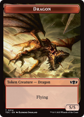 Copy // Dragon (0014) Double-Sided Token [Tarkir: Dragonstorm Commander Tokens] | Exor Games Dartmouth