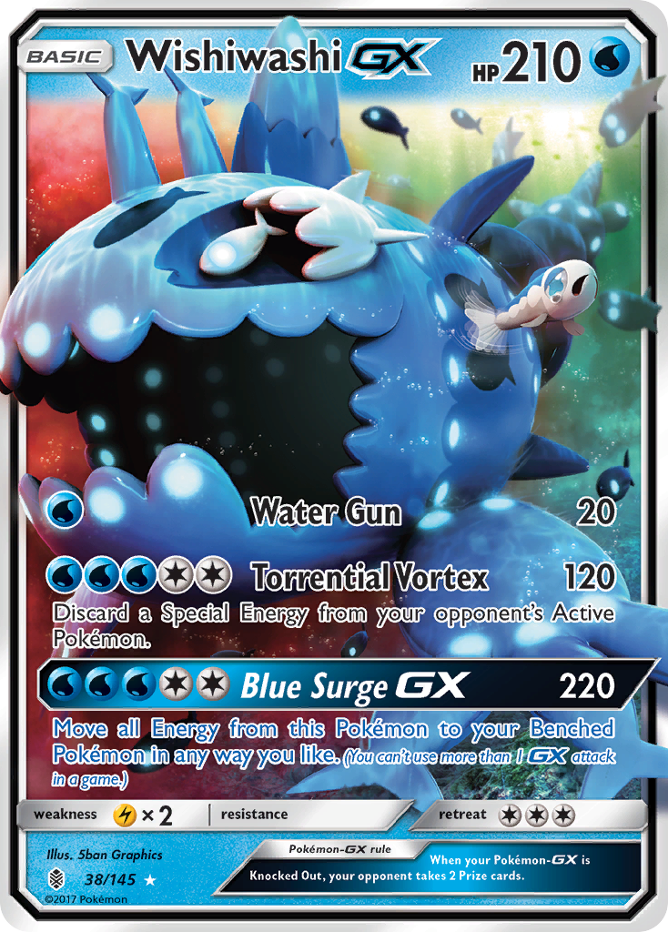 Wishiwashi GX (38/145) [Sun & Moon: Guardians Rising] | Exor Games Dartmouth