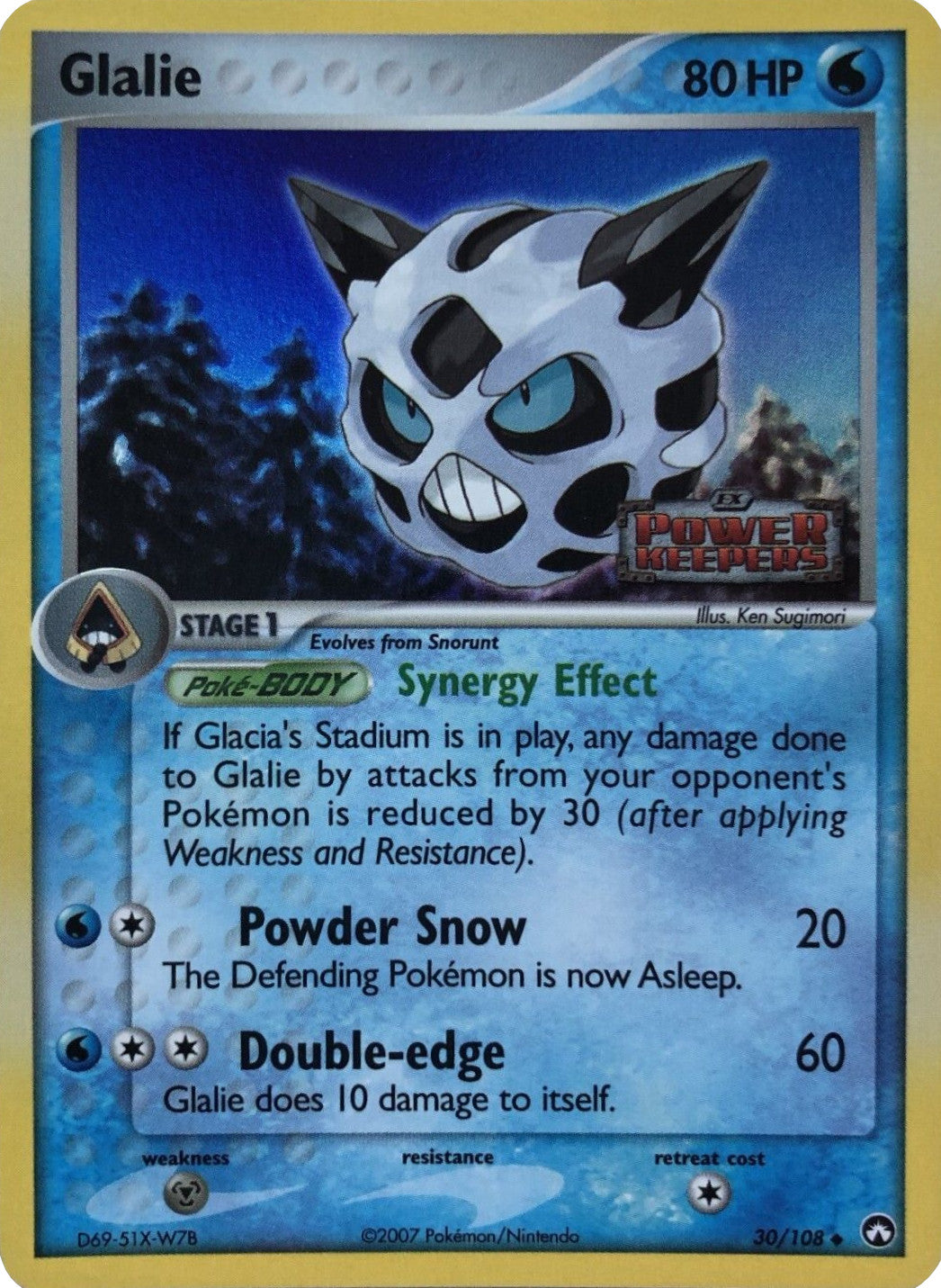 Glalie (30/108) (Stamped) [EX: Power Keepers] | Exor Games Dartmouth