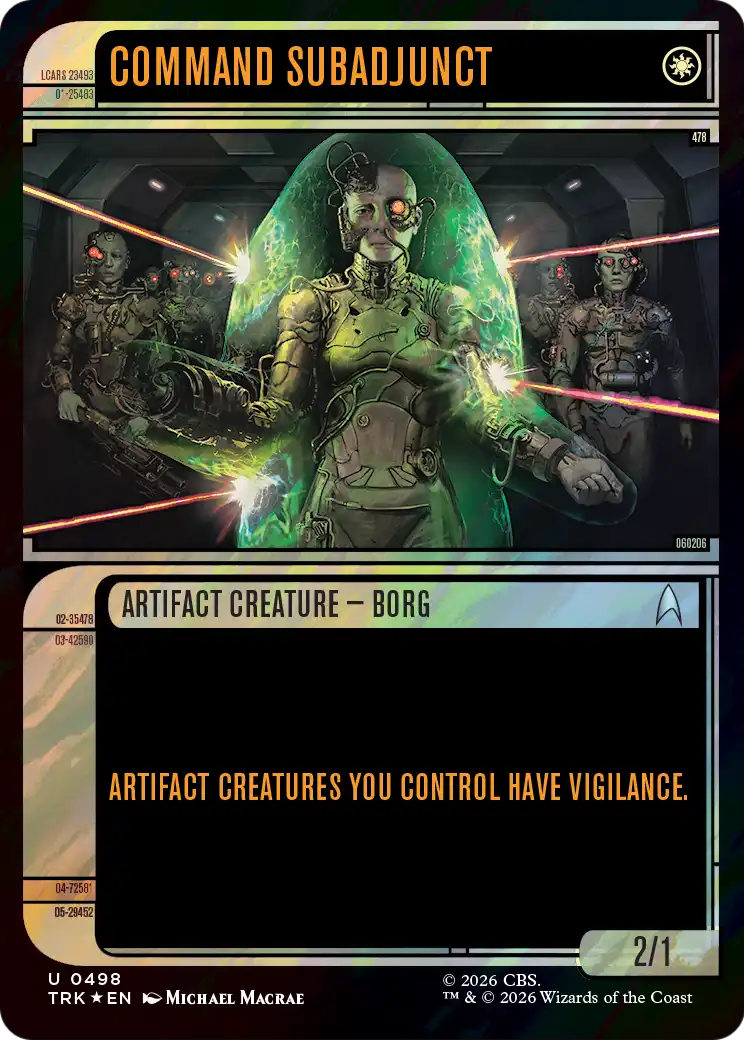 Command Subadjunct (Showcase) (Surge Foil) [Star Trek] | Exor Games Dartmouth