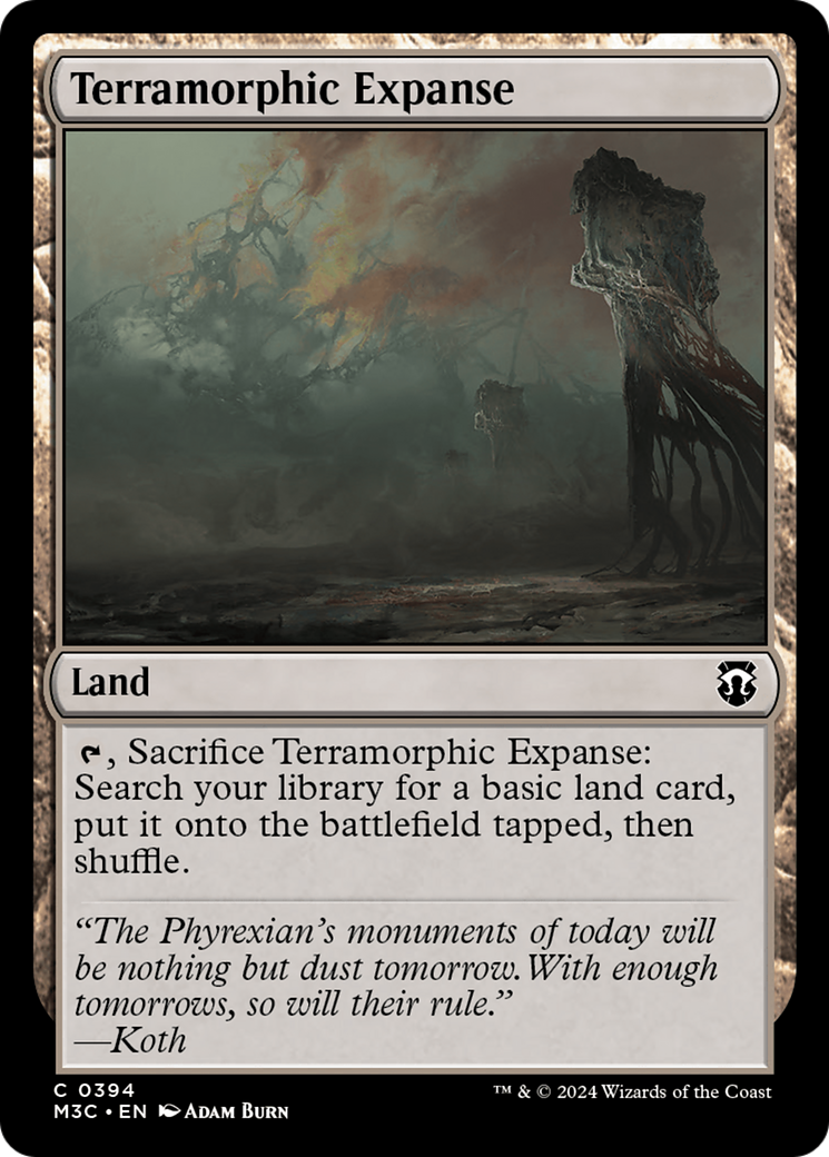 Terramorphic Expanse (Ripple Foil) [Modern Horizons 3 Commander] | Exor Games Dartmouth