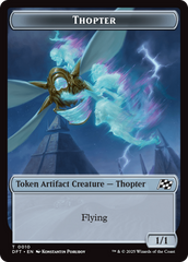 Cat // Thopter (0010) Double-Sided Token [Aetherdrift Tokens] | Exor Games Dartmouth