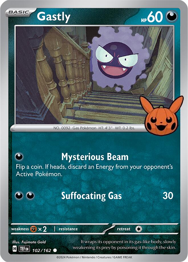 Gastly (102/162) [Trick or Trade 2024] | Exor Games Dartmouth