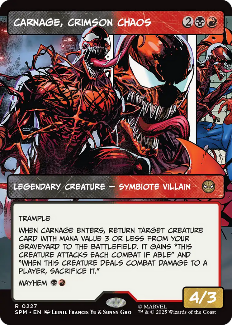 Carnage, Crimson Chaos (Borderless) [Marvel's Spider-Man] | Exor Games Dartmouth
