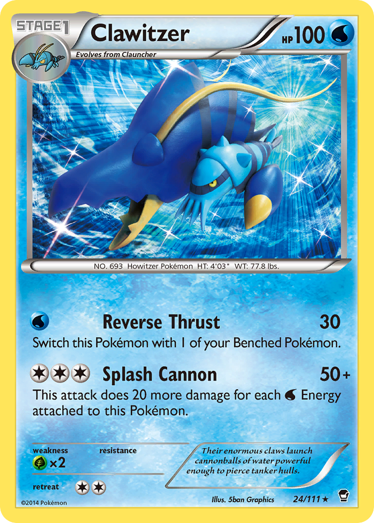 Clawitzer (24/111) [XY: Furious Fists] | Exor Games Dartmouth